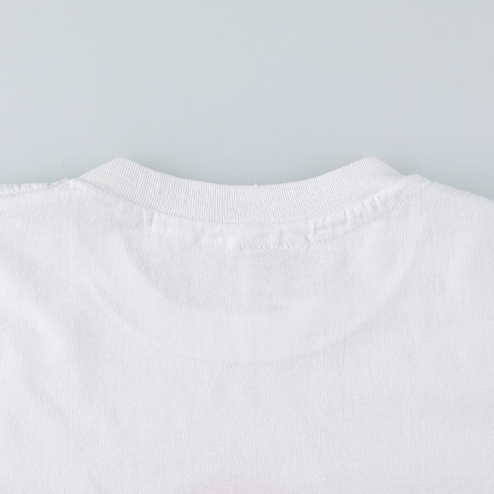 90'S Hanes HEAVYWEIGHT 50 cotton white type Vintage Second Hand