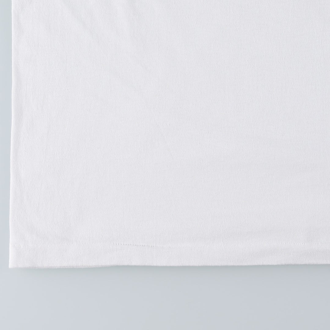 90'S Hanes HEAVYWEIGHT 50 cotton white type Vintage Second Hand