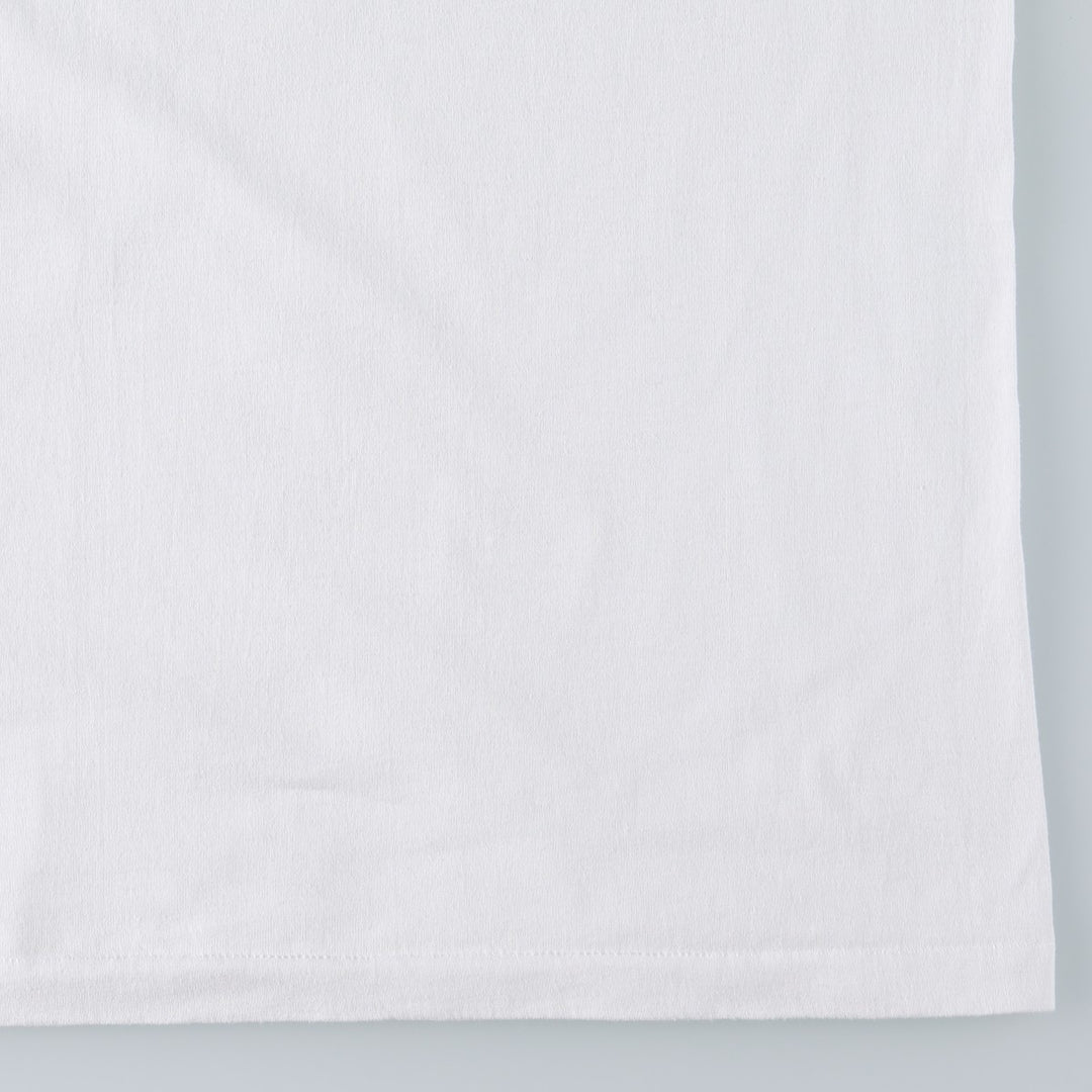 90'S Hanes HEAVYWEIGHT 50 cotton white type Vintage Second Hand