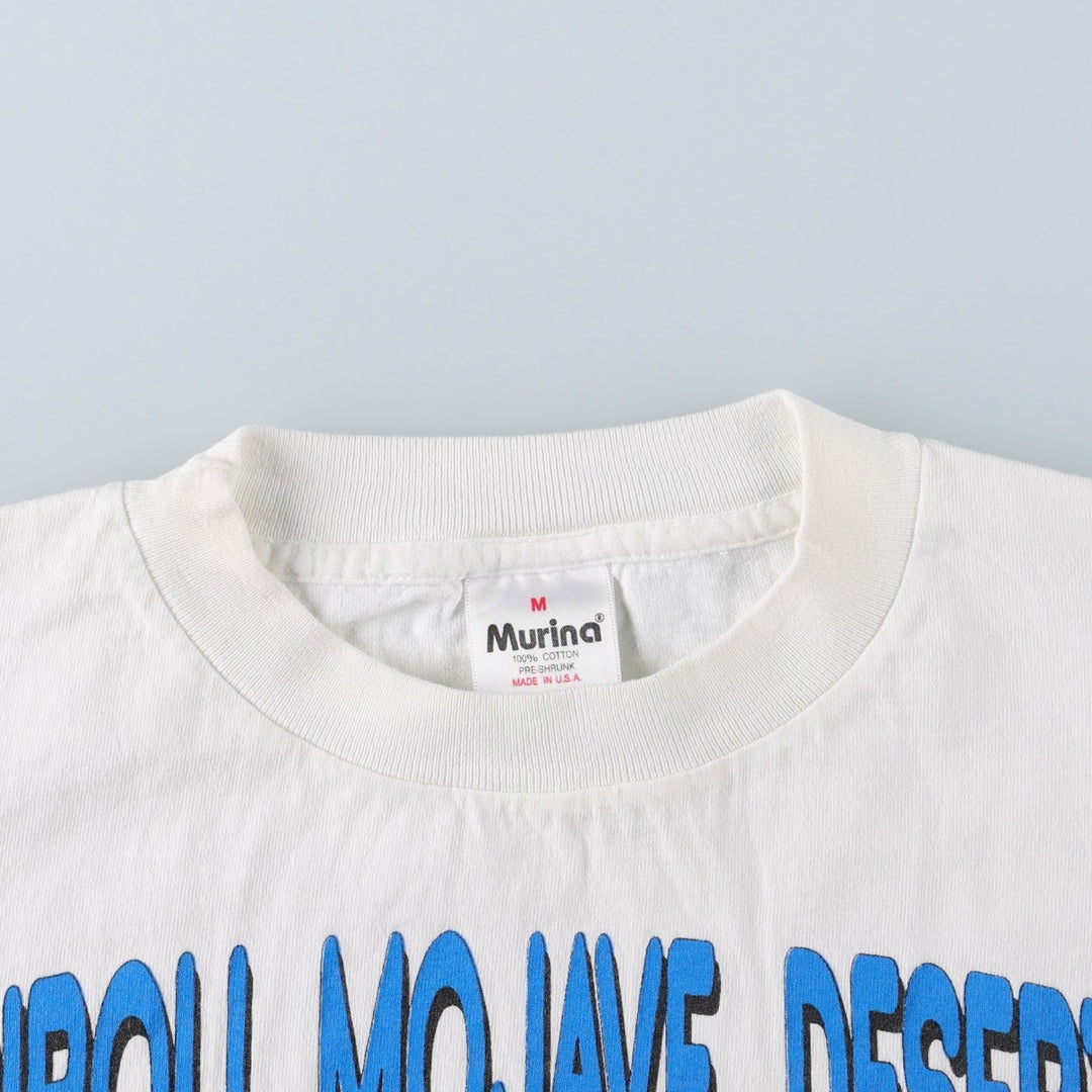 90'S Murina Print T-Shirt, Made in USA, Men's Size M (Equivalent), Vintage cotton white type Vintage Second Hand
