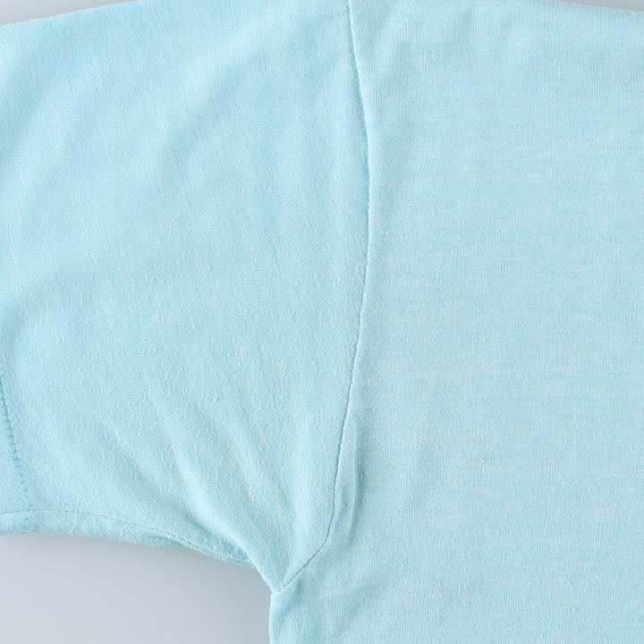 90'S Printed T-Shirt, Made in USA, Men's Size M (Equivalent), Vintage cotton Blue type light blue Vintage Second Hand