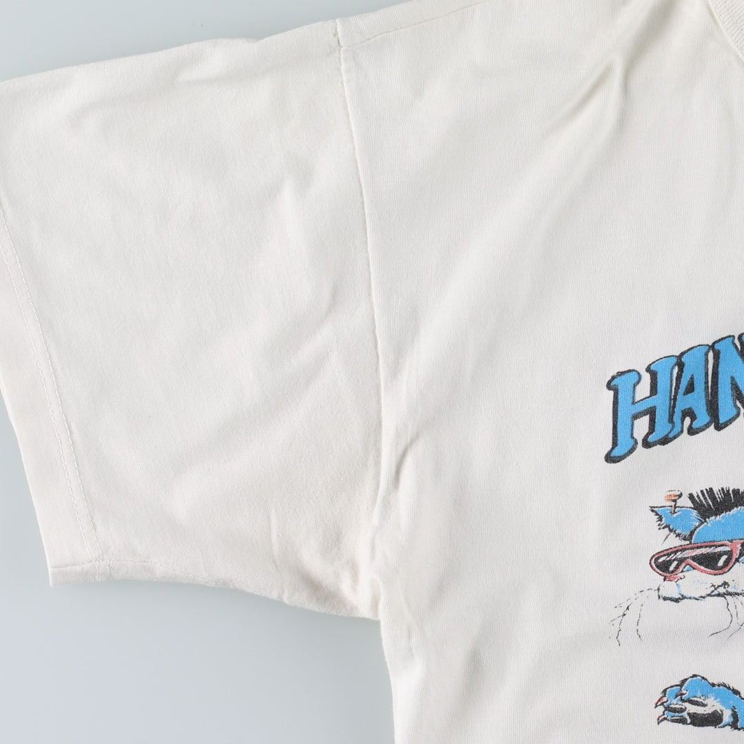 90'S Animal Pattern Print T-Shirt, Men's Size M (Equivalent), Vintage unclear white type Vintage Second Hand