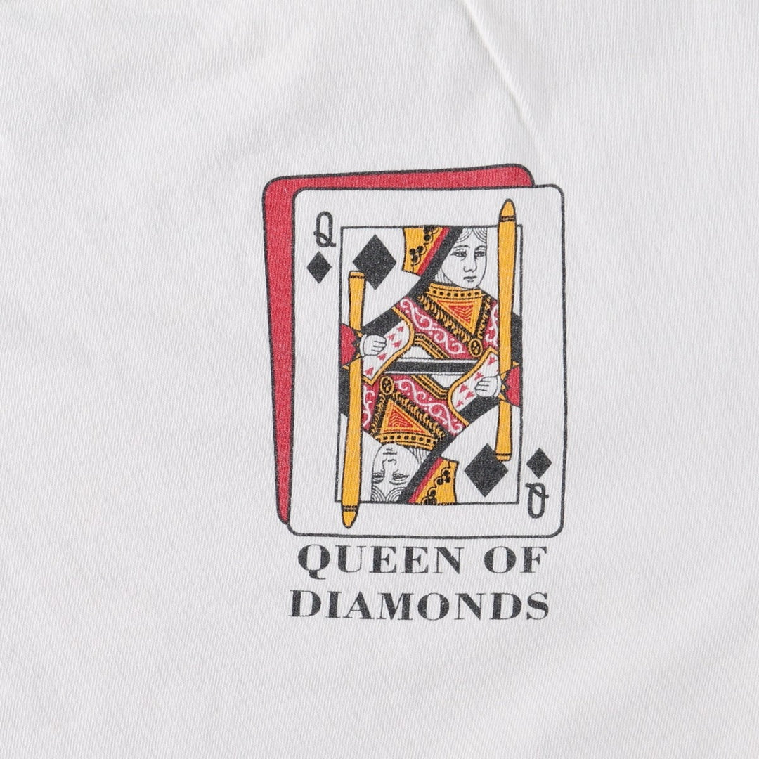 Vintage 90'S Hanes printed T-shirt, made in the USA, size L for men cotton white type Vintage Second Hand