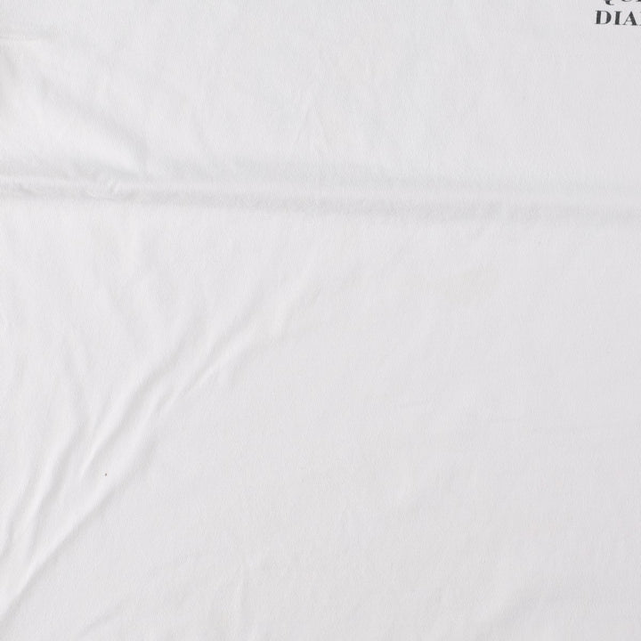 Vintage 90'S Hanes printed T-shirt, made in the USA, size L for men cotton white type Vintage Second Hand