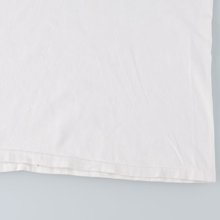 Vintage 90'S Hanes printed T-shirt, made in the USA, size L for men cotton white type Vintage Second Hand