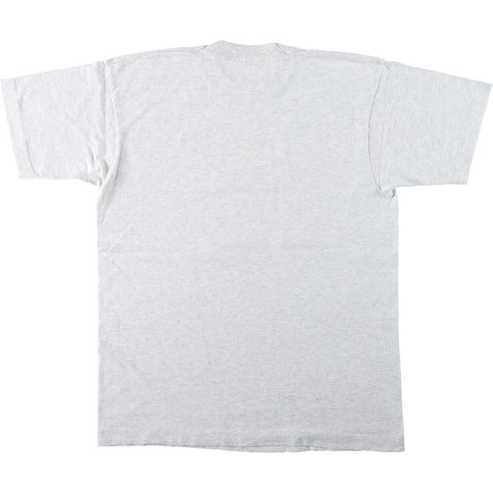 90'S Fruit of the Loom printed T-shirt, made in the USA, men's size L, vintage cotton gray type Vintage Second Hand
