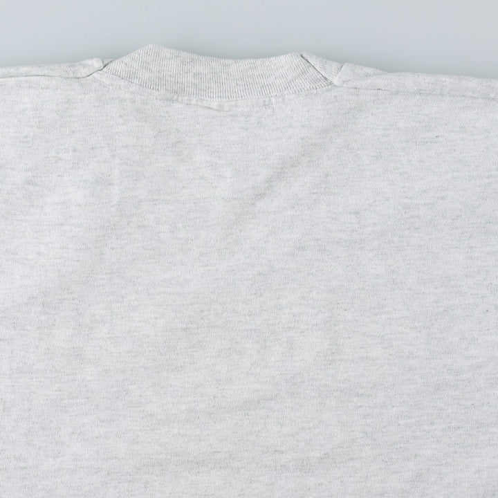 90'S Fruit of the Loom printed T-shirt, made in the USA, men's size L, vintage cotton gray type Vintage Second Hand