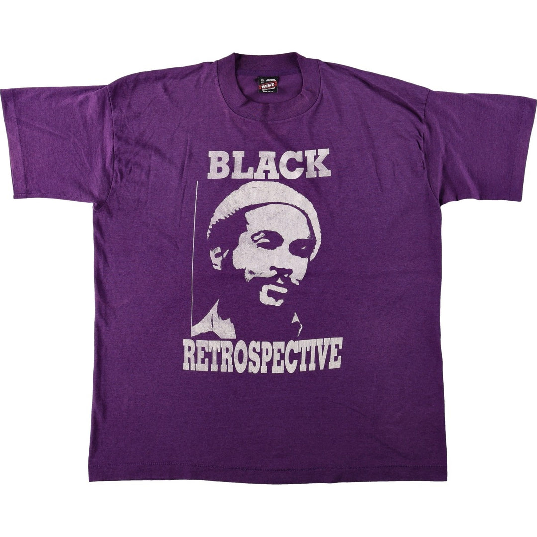90'S Fruit of the Loom Best Printed T-shirt, Made in USA, Men's XL, Vintage cotton purple type Vintage Second Hand