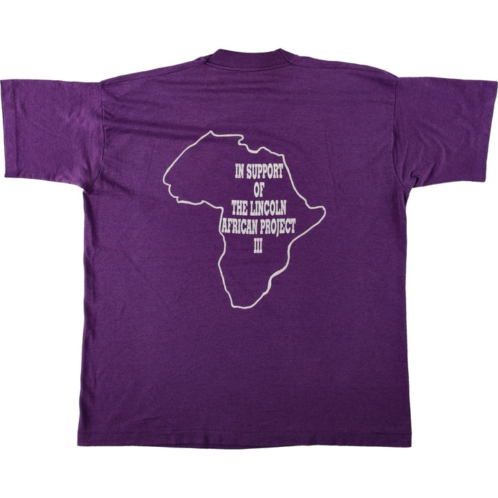 90'S Fruit of the Loom Best Printed T-shirt, Made in USA, Men's XL, Vintage cotton purple type Vintage Second Hand