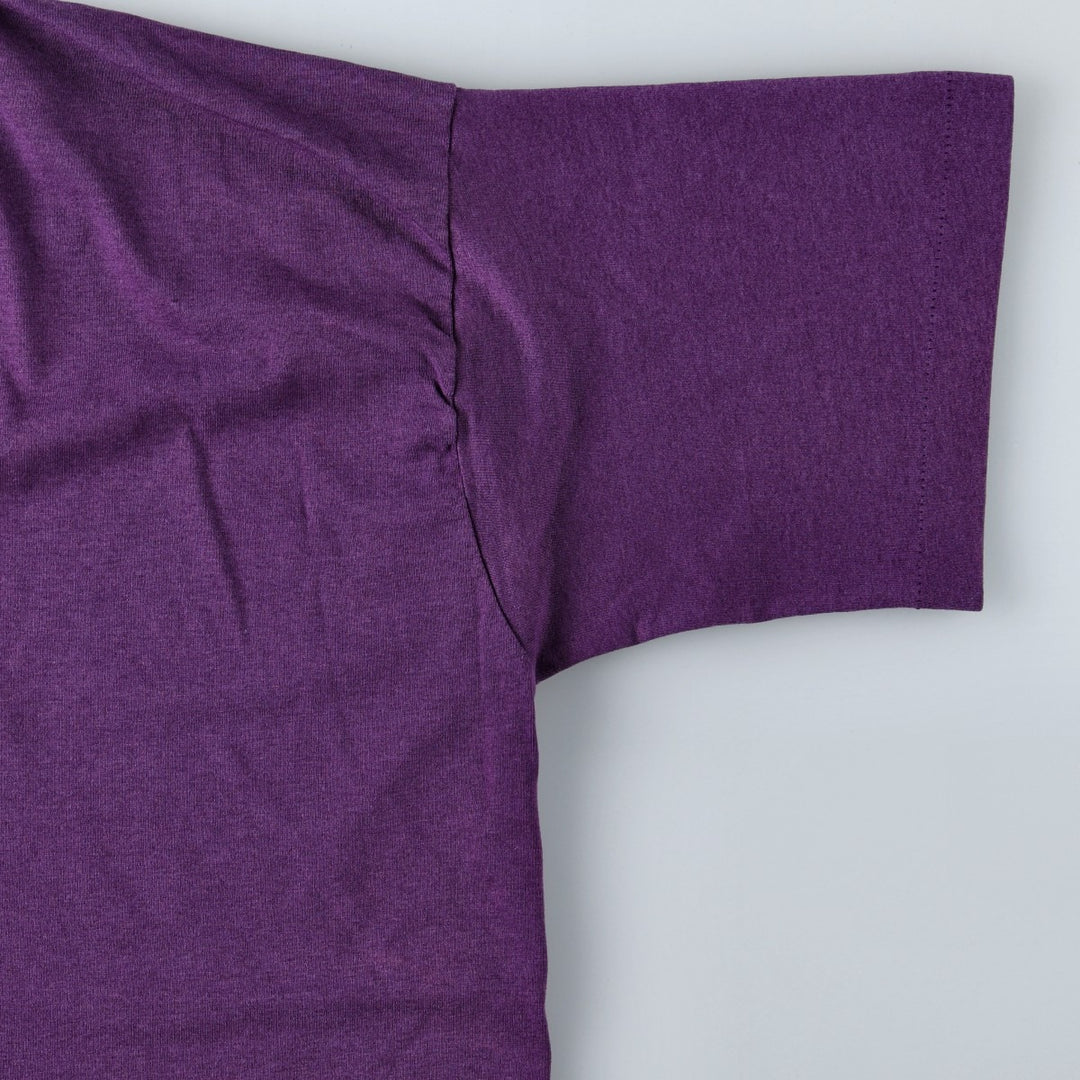 90'S Fruit of the Loom Best Printed T-shirt, Made in USA, Men's XL, Vintage cotton purple type Vintage Second Hand