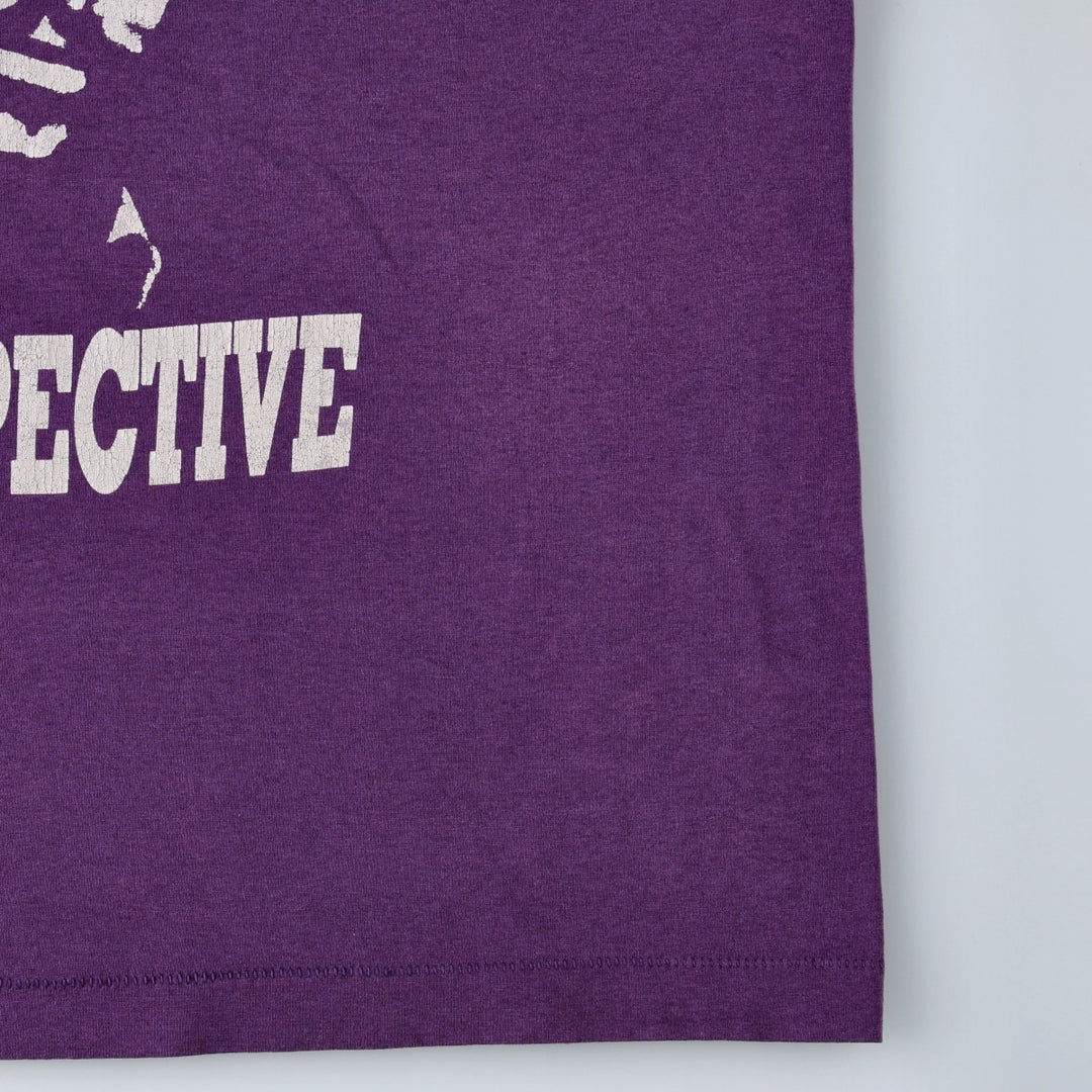 90'S Fruit of the Loom Best Printed T-shirt, Made in USA, Men's XL, Vintage cotton purple type Vintage Second Hand