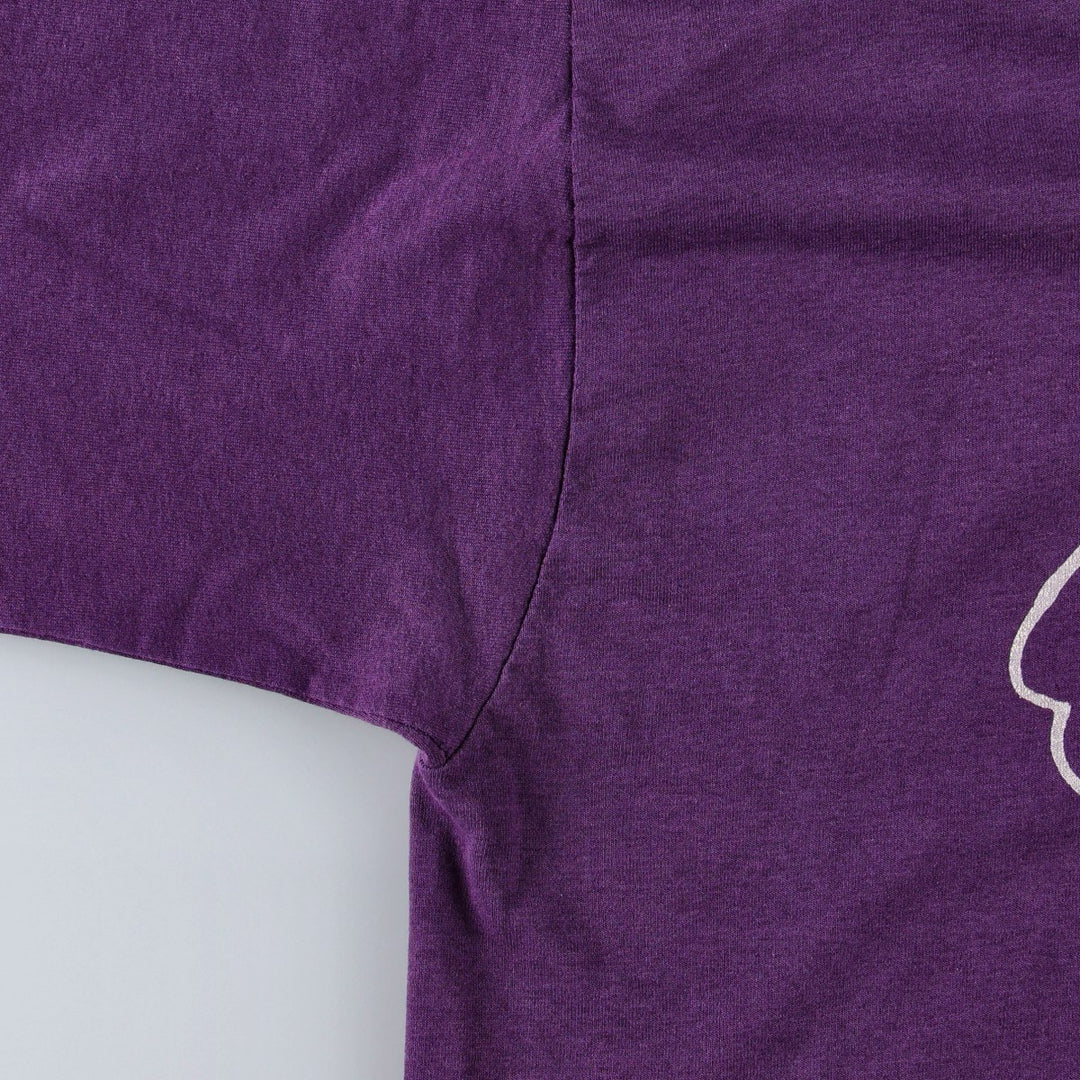 90'S Fruit of the Loom Best Printed T-shirt, Made in USA, Men's XL, Vintage cotton purple type Vintage Second Hand