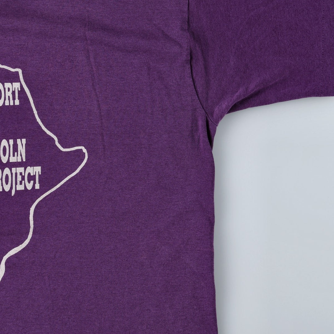 90'S Fruit of the Loom Best Printed T-shirt, Made in USA, Men's XL, Vintage cotton purple type Vintage Second Hand
