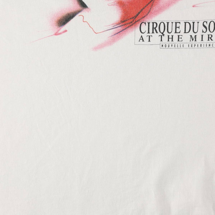 90'S Jerzees CIRQUE DU SOLEIL Print T-Shirt, Made in USA, Men's Size L (approx.), Vintage cotton white type Vintage Second Hand