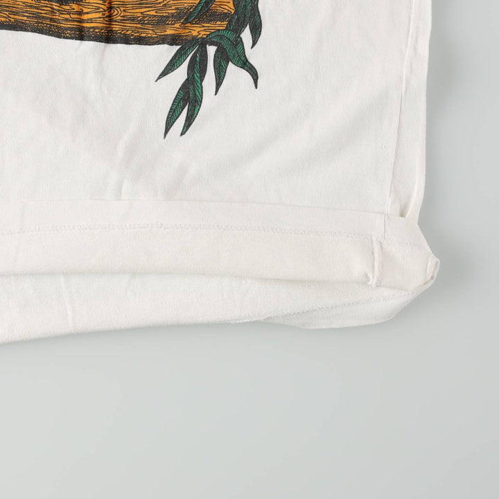 ~90'S Erotic Print T-Shirt, Men's Size M (Equivalent), Vintage unclear white type Vintage Second Hand