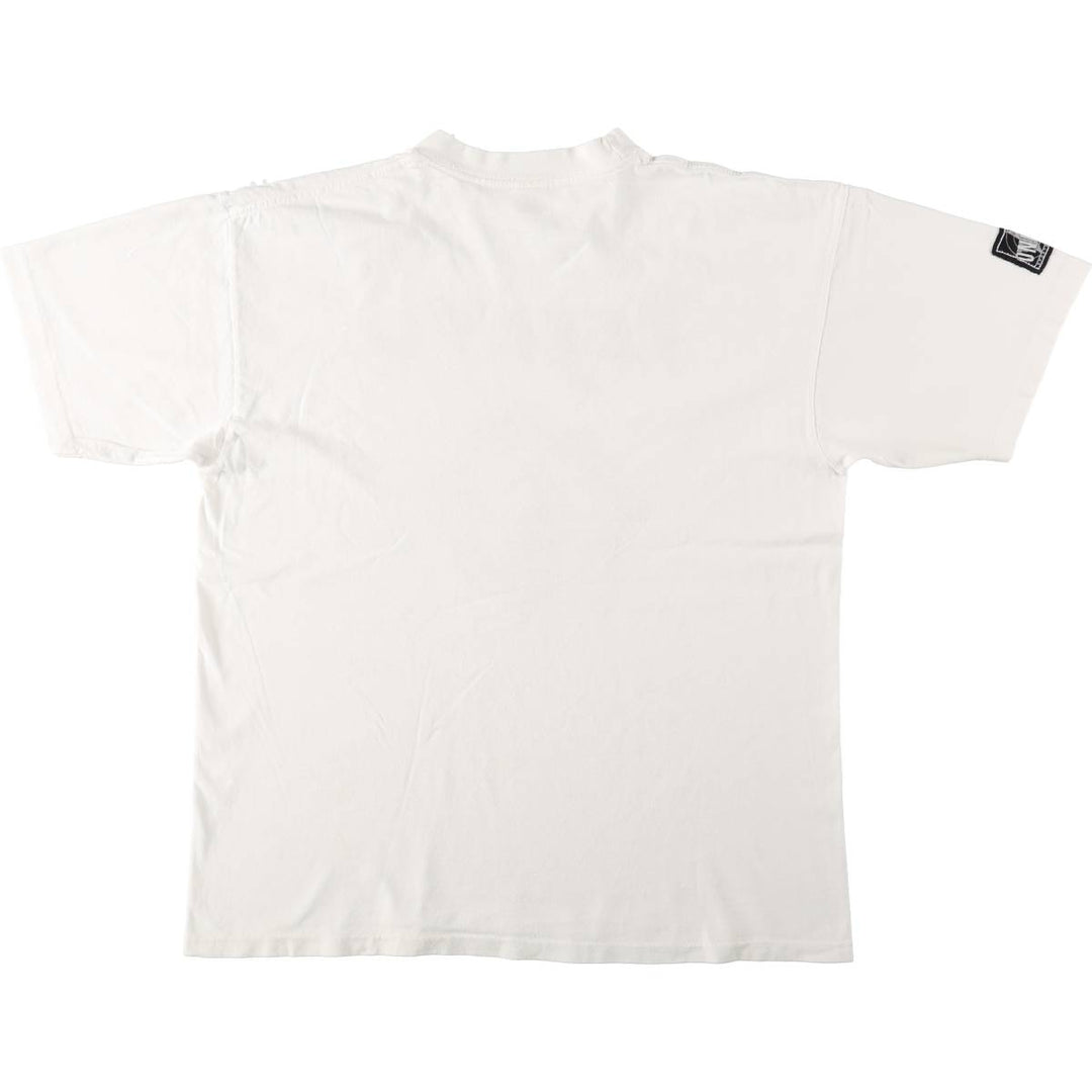 90'S ONIGA SPORTSWEAR Deja Vu Print T-Shirt, Made in Canada, Men's XL equivalent, Vintage cotton pale white type Vintage Second Hand