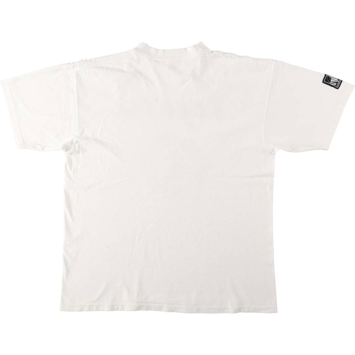 90'S ONIGA SPORTSWEAR Deja Vu Print T-Shirt, Made in Canada, Men's XL equivalent, Vintage cotton pale white type Vintage Second Hand