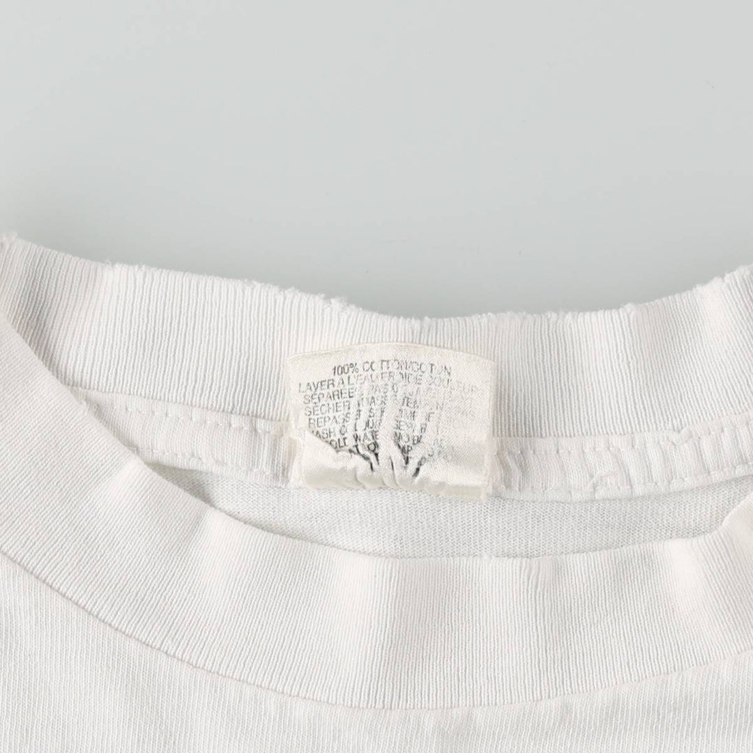 90'S ONIGA SPORTSWEAR Deja Vu Print T-Shirt, Made in Canada, Men's XL equivalent, Vintage cotton pale white type Vintage Second Hand