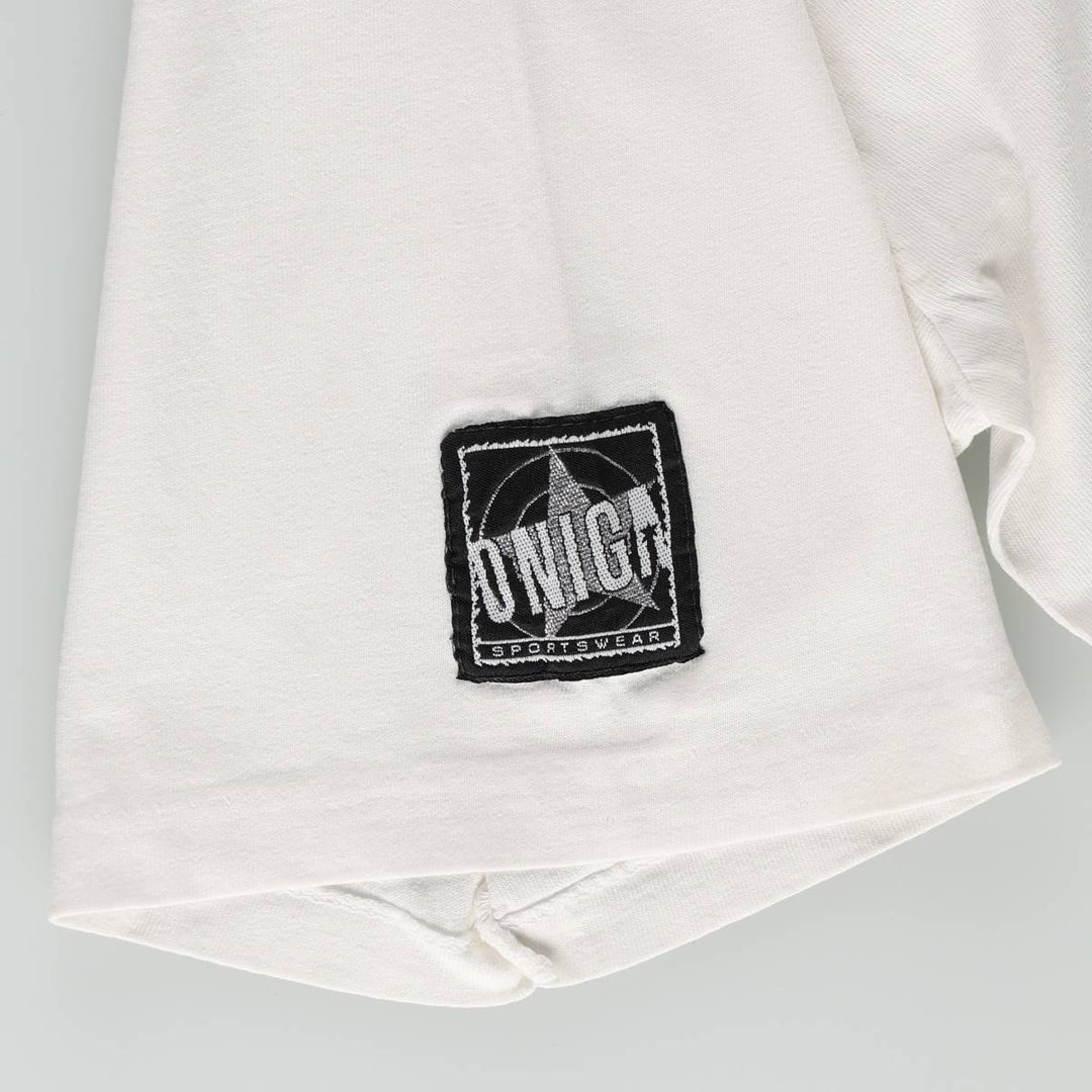 90'S ONIGA SPORTSWEAR Deja Vu Print T-Shirt, Made in Canada, Men's XL equivalent, Vintage cotton pale white type Vintage Second Hand