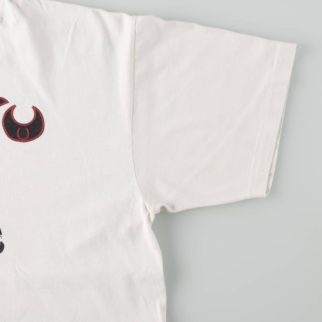 90'S ONIGA SPORTSWEAR Deja Vu Print T-Shirt, Made in Canada, Men's XL equivalent, Vintage cotton pale white type Vintage Second Hand