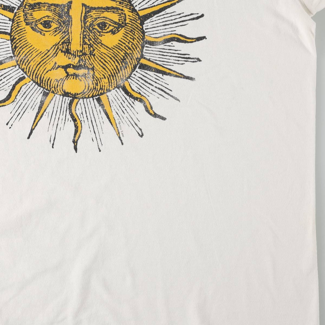 90'S Fruit of the Loom Mystic Lane Print T-Shirt, Made in Canada, Men's XL equivalent, Vintage cotton white type Vintage Second Hand
