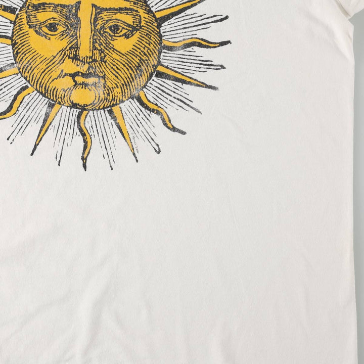 90'S Fruit of the Loom Mystic Lane Print T-Shirt, Made in Canada, Men's XL equivalent, Vintage cotton white type Vintage Second Hand