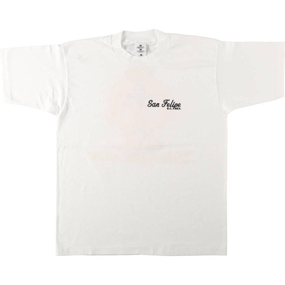 ~90'S Erotic Print T-Shirt, Men's Size L (Equivalent), Vintage cotton white type Vintage Second Hand