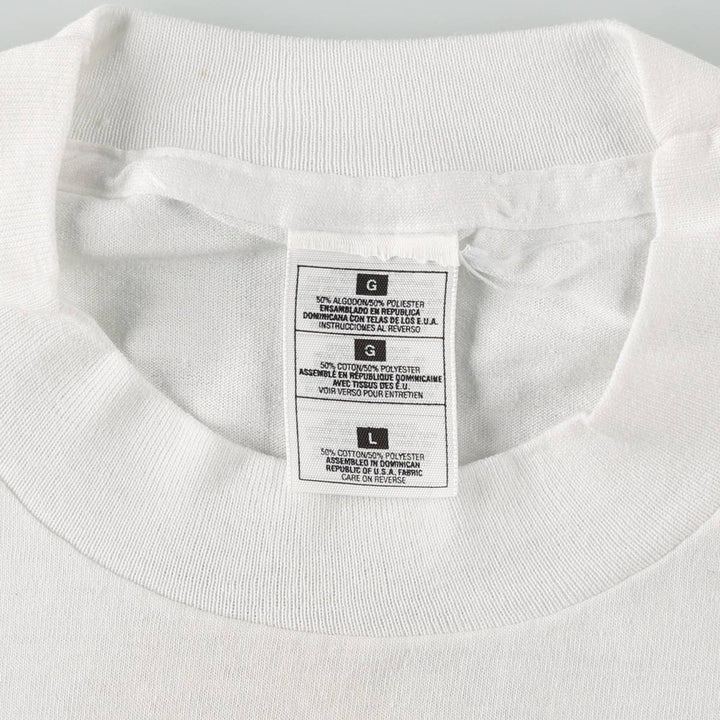 ~90'S Erotic Print T-Shirt, Men's Size L (Equivalent), Vintage cotton white type Vintage Second Hand