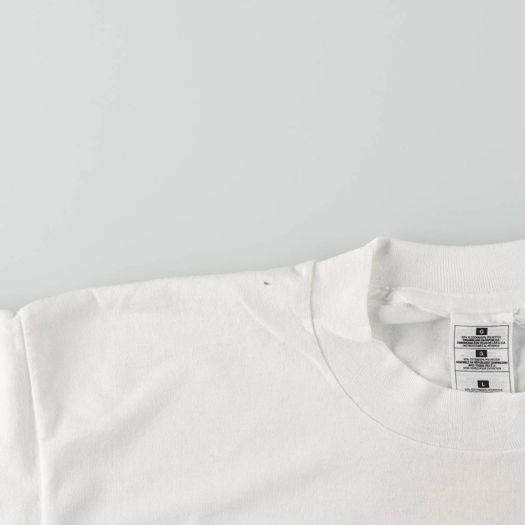 ~90'S Erotic Print T-Shirt, Men's Size L (Equivalent), Vintage cotton white type Vintage Second Hand