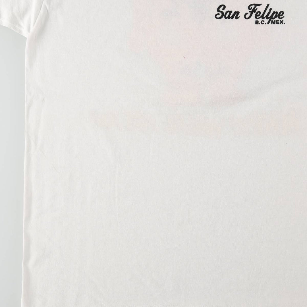 ~90'S Erotic Print T-Shirt, Men's Size L (Equivalent), Vintage cotton white type Vintage Second Hand