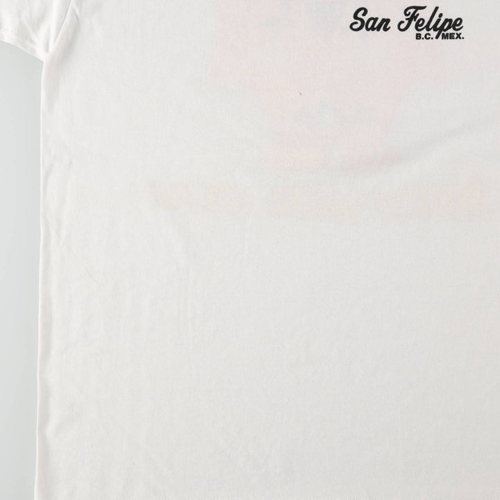 ~90'S Erotic Print T-Shirt, Men's Size L (Equivalent), Vintage cotton white type Vintage Second Hand