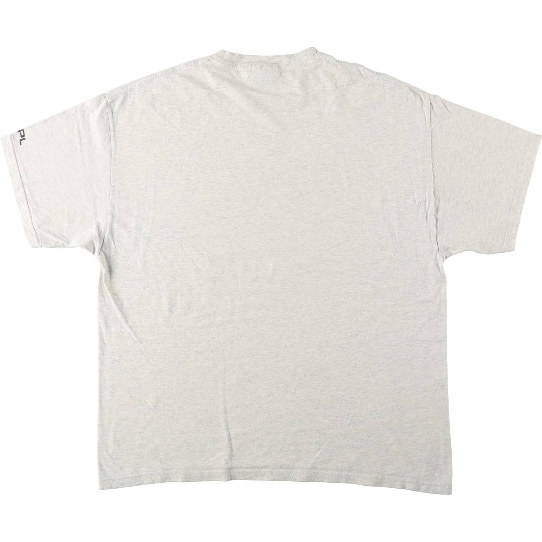00'S Hanes Heavyweight Printed T-shirt Men's XL size cotton gray type Vintage Second Hand