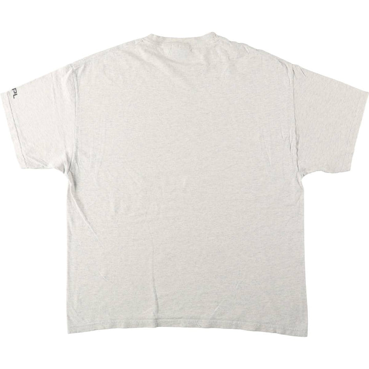 00'S Hanes Heavyweight Printed T-shirt Men's XL size cotton gray type Vintage Second Hand