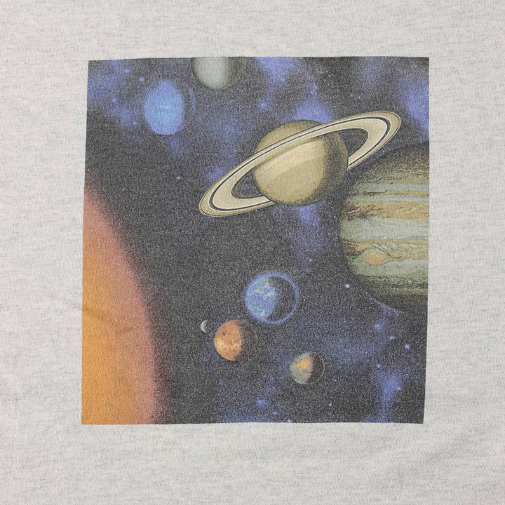 00'S Hanes Heavyweight Printed T-shirt Men's XL size cotton gray type Vintage Second Hand