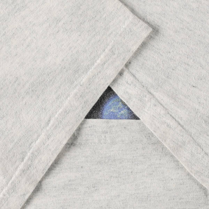 00'S Hanes Heavyweight Printed T-shirt Men's XL size cotton gray type Vintage Second Hand