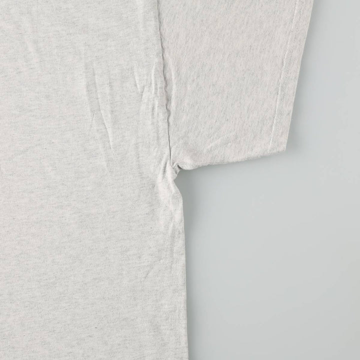 00'S Hanes Heavyweight Printed T-shirt Men's XL size cotton gray type Vintage Second Hand