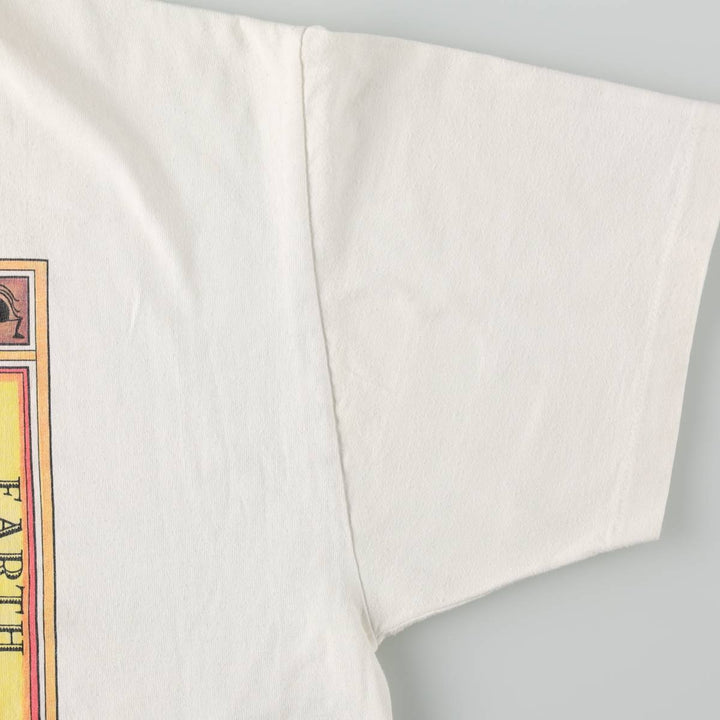 90'S Hanes Heavyweight Art T-Shirt, Men's XL equivalent, Vintage cotton white type Vintage Second Hand