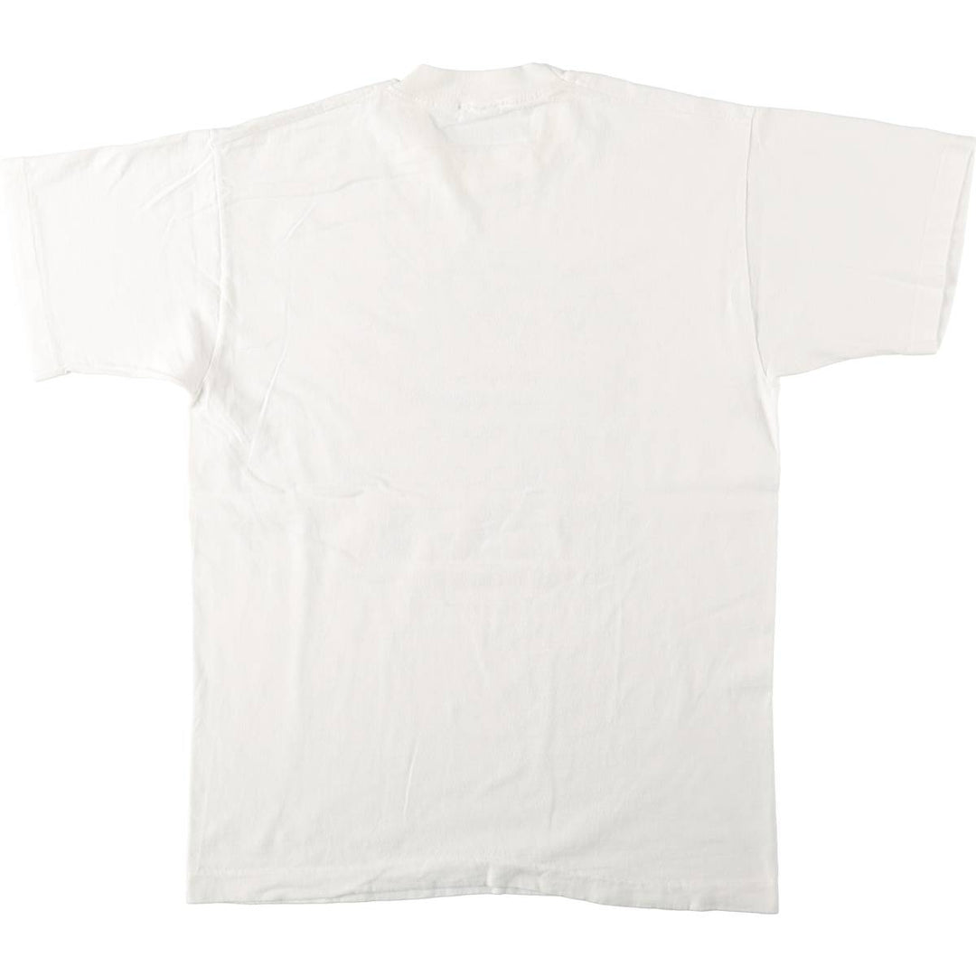90'S Vintage Printed T-Shirt, Men's M Size unclear white type Vintage Second Hand