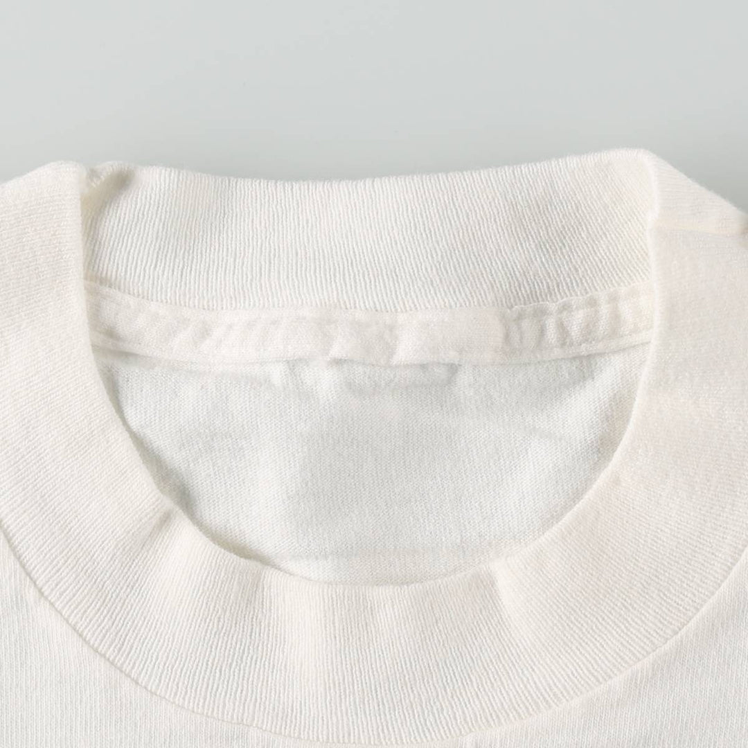 90'S Vintage Printed T-Shirt, Men's M Size unclear white type Vintage Second Hand