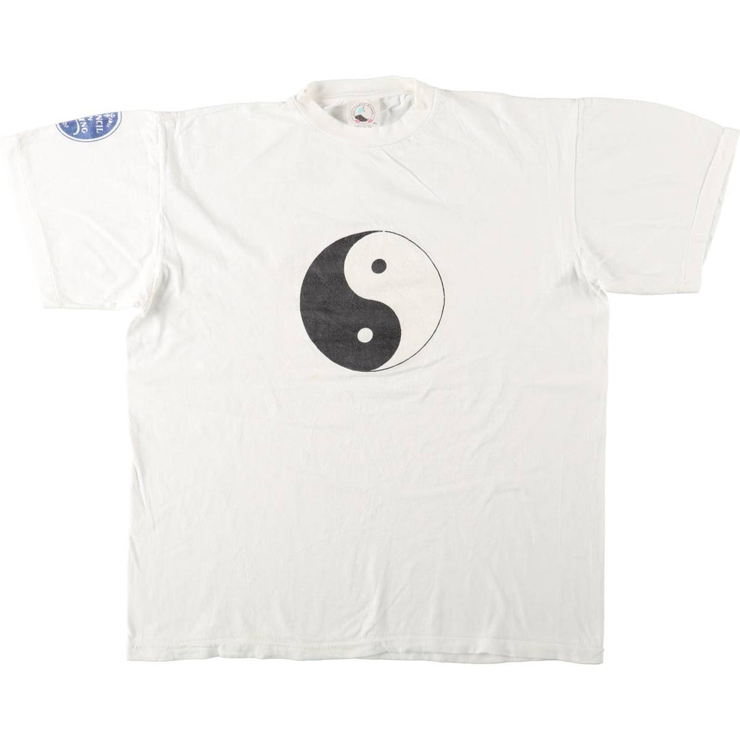 ~90'S Carlbbean Dream Council on Aging Print T-Shirt, Men's XL equivalent, Vintage cotton white type Vintage Second Hand