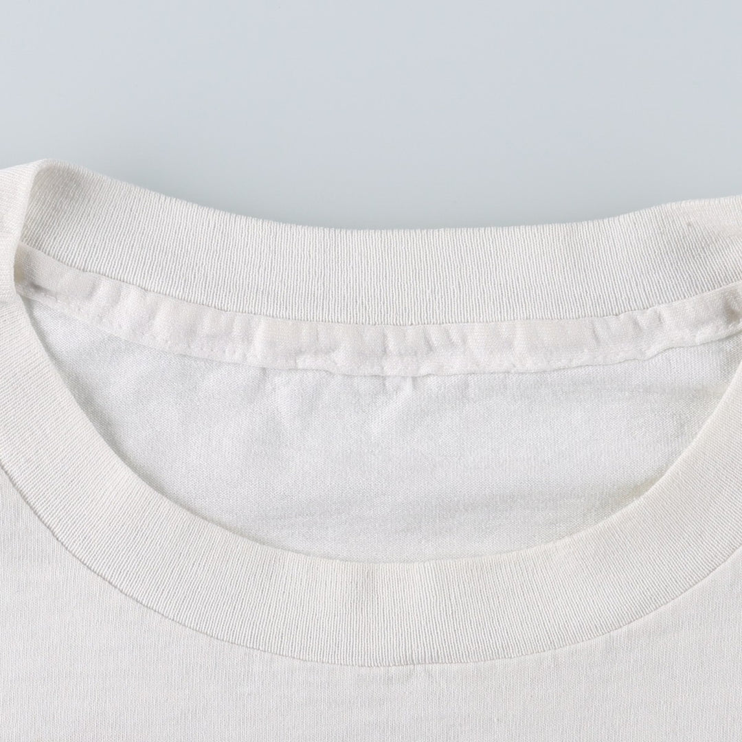 90'S Vintage Printed T-Shirt, Men's Size L unclear white type Vintage Second Hand