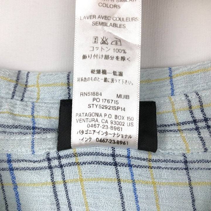 Patagonia Organic Cotton A Organic cotton Blue type light blue Vintage Second Hand