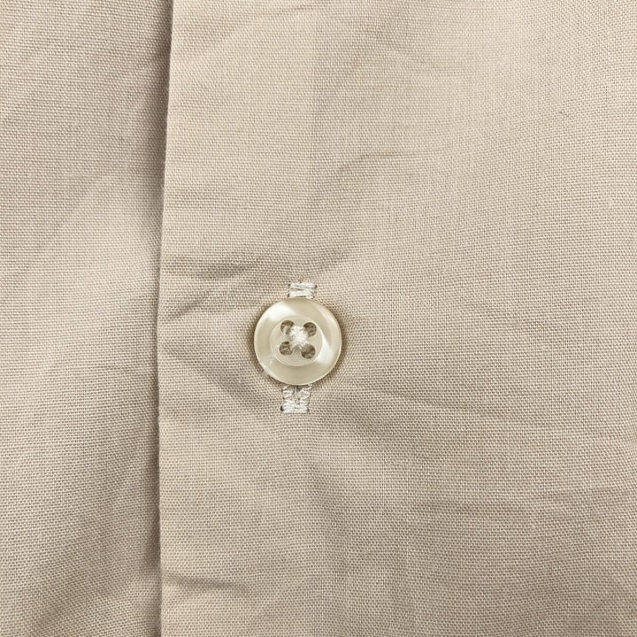 OMEGA fashion Short-sleeved open-collar Mexican shirt, Cuban shirt, boxy shirt, men's size XL. cotton Beige type Vintage Second Hand