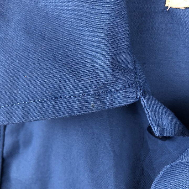 PLATOON Short Sleeve Mexican Shirt, Cuban Shirt, Box Shirt, Men's XL Size cotton blue type Vintage Second Hand