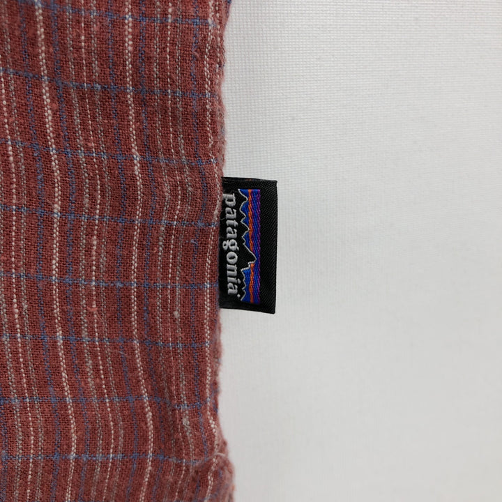 Patagonia Backstep Shirt 53139SP15 Check Pattern Short Sleeve Cotton x Hemp Box Shirt Men's Size L Hemp red type Vintage Second Hand