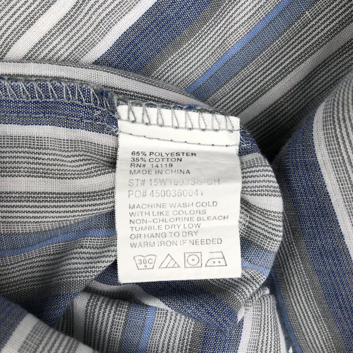 90'S ELY PLAINS WESTERN WEAR Short-Sleeve Western Shirt, Men's Size L (Equivalent), Vintage polyester blue type Vintage Second Hand