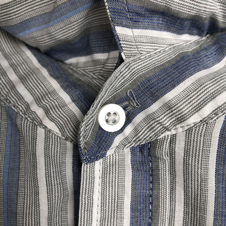 90'S ELY PLAINS WESTERN WEAR Short-Sleeve Western Shirt, Men's Size L (Equivalent), Vintage polyester blue type Vintage Second Hand