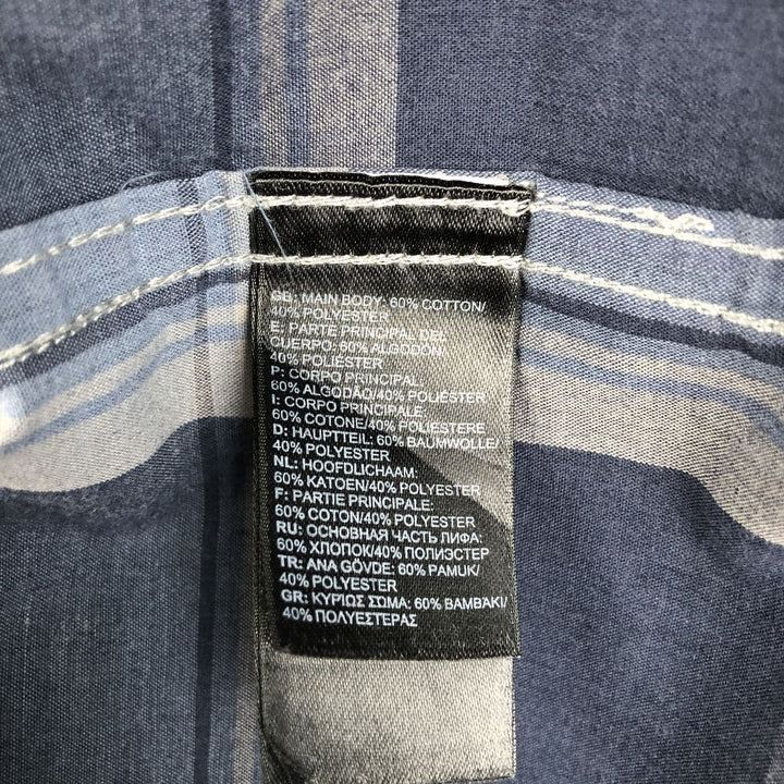 THE NORTH FACE Short Sleeve Check Shirt, Men's Size M cotton blue type Vintage Second Hand