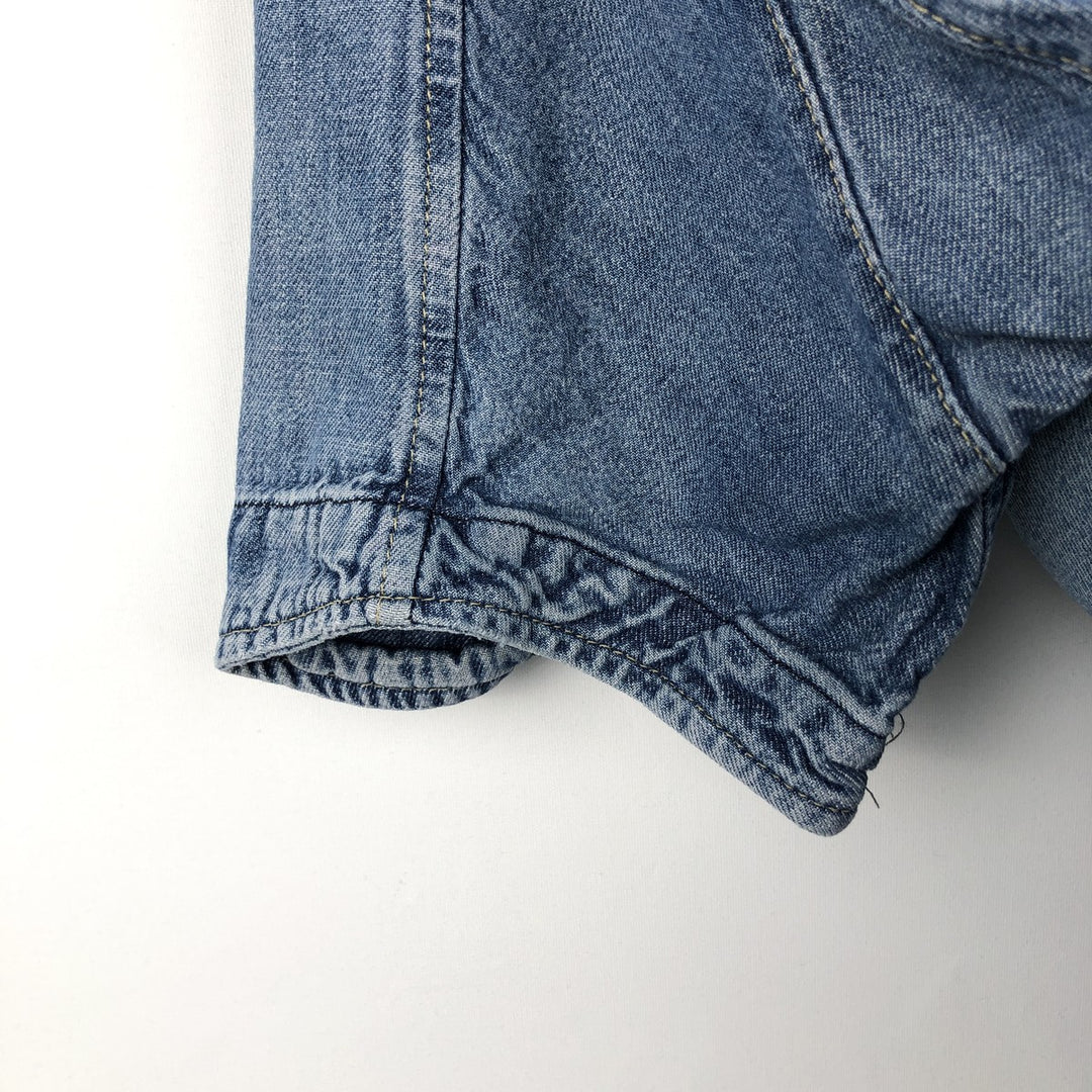 2000'S Levi's ENGINEERED Short-Sleeve Denim Shirt, Men's Size L (approx.) unclear blue type Vintage Second Hand
