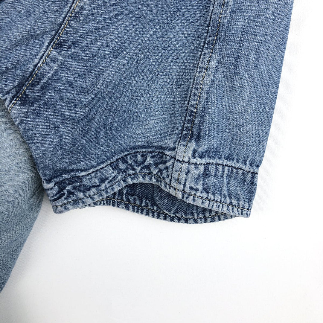 2000'S Levi's ENGINEERED Short-Sleeve Denim Shirt, Men's Size L (approx.) unclear blue type Vintage Second Hand